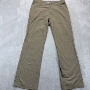Royal Robbins Pants Women's 10 Khaki Straight Leg Hiking Outdoors Travel Trouser
